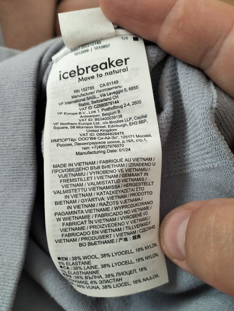 Tricouri Icebreaker L bărbați și S femei