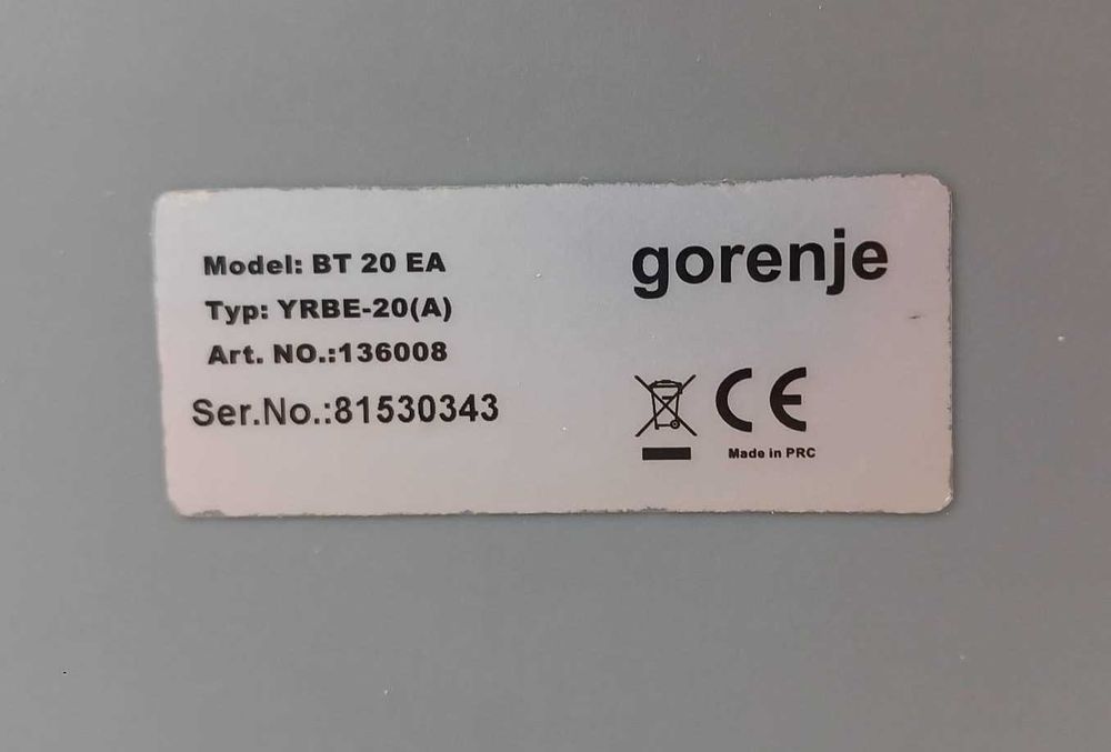 Cantar bebelusi Gorenje Prodigy BT 20 EA pentru copii pana la 20 kg