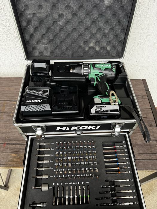 Autofiletanta Hikoki DV 18DBSL - 2 acc 5Ah + 100 accesorii