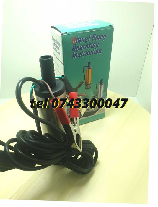 Pompa Electrica Pentru Combustibil 12v Cu Furtun Produs Nou