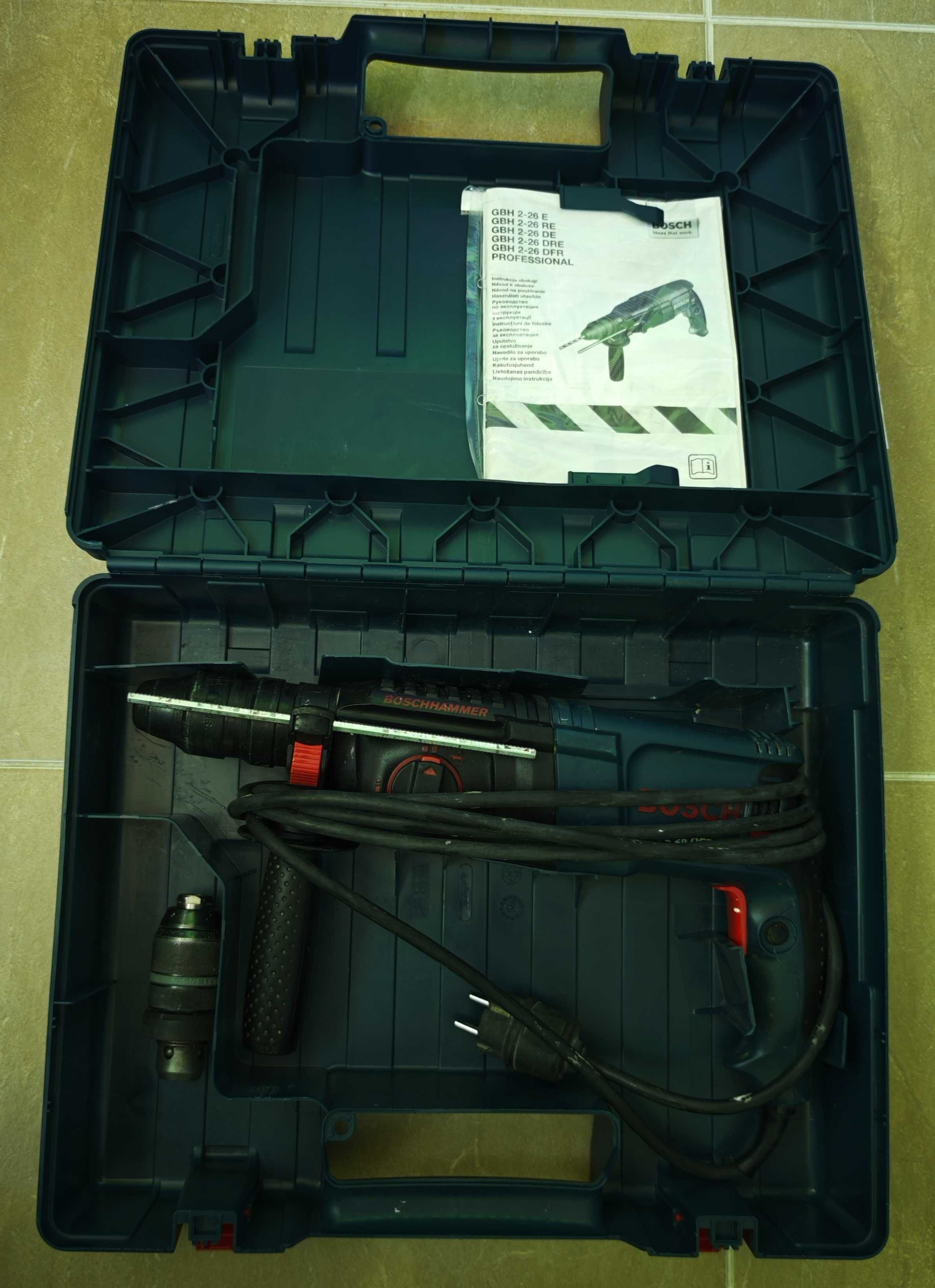 Перфоратор Bosch GBH 2-26 DFR, Бормашина Bosch GSB 13RE, Пистолет SKIL