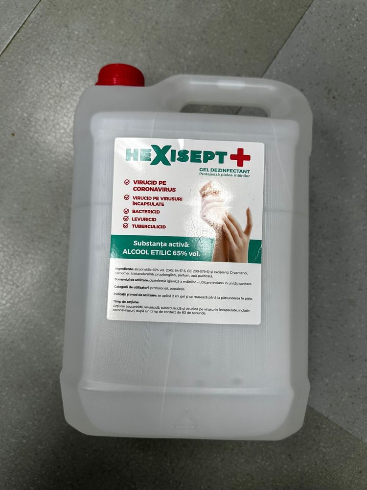 Vand HEXISEPT + gel dezinfectant x 5L