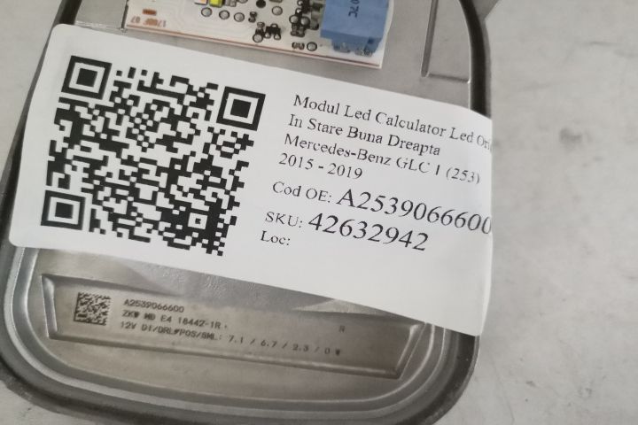 Модул Лед Изчислител Лед Оригинален В Добро Състояние Десен Mercedes-Б