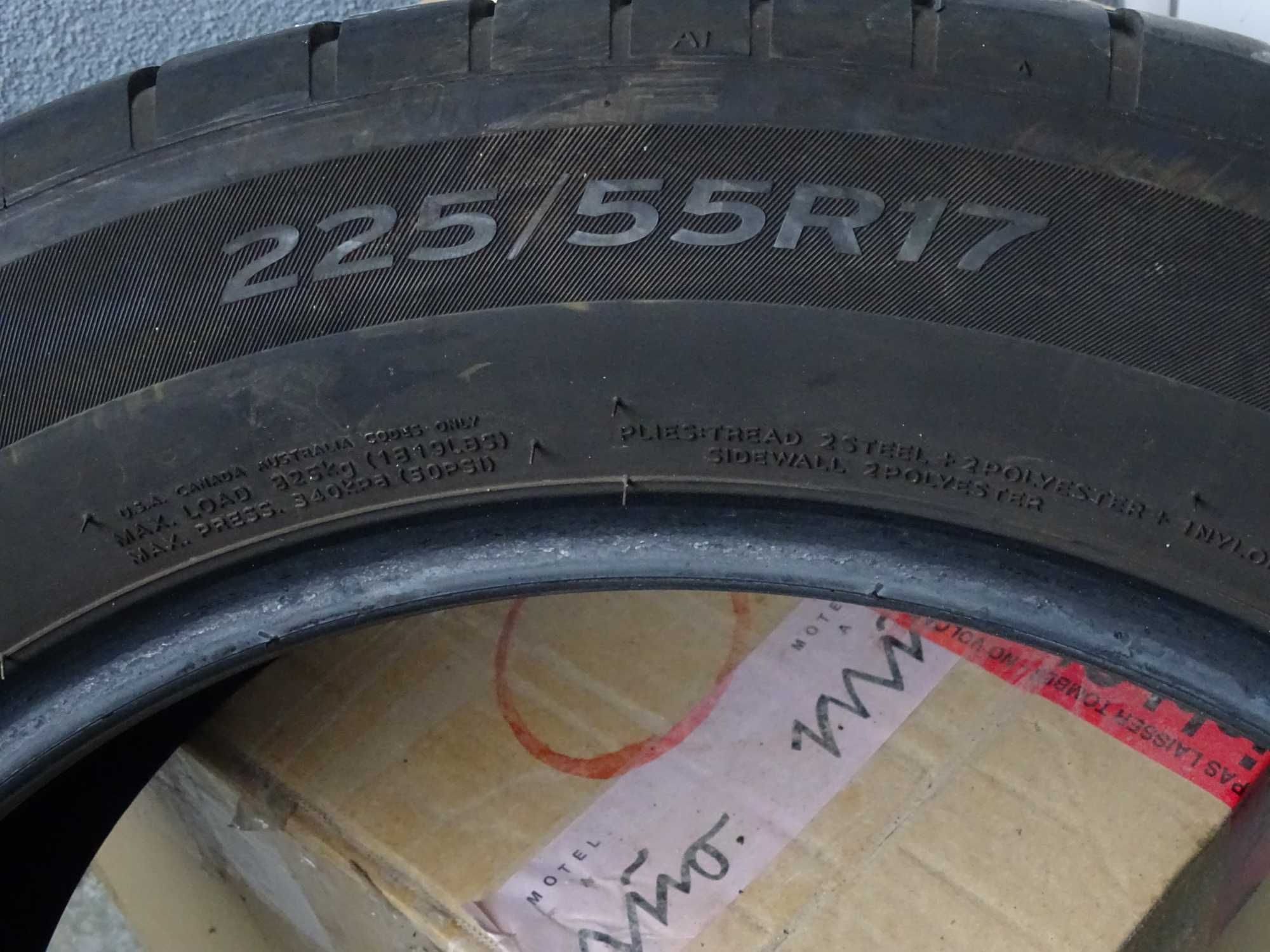Продавам 4 бр. летни гуми HANKOOK 225/55 R17 производство Унгария 2022