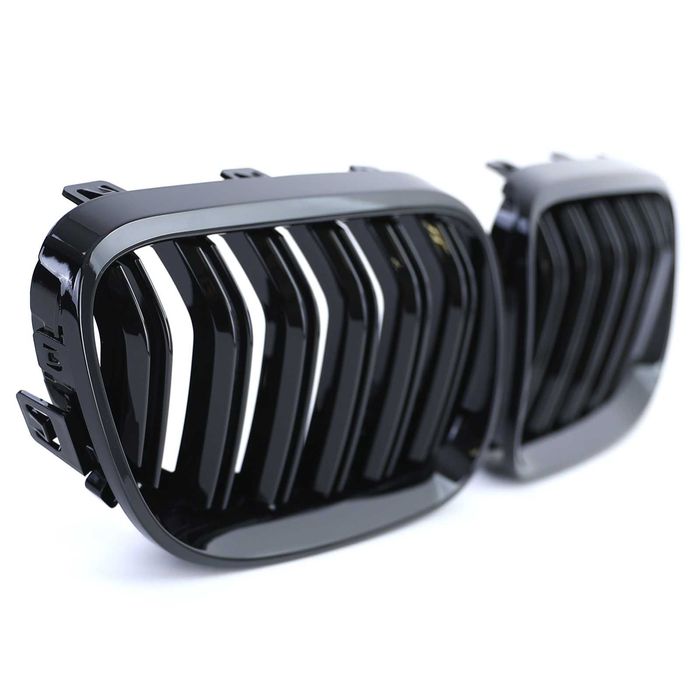 Grila dubla sport tuning BMW E92 E93 LCI M LOOK negru lucios NOU