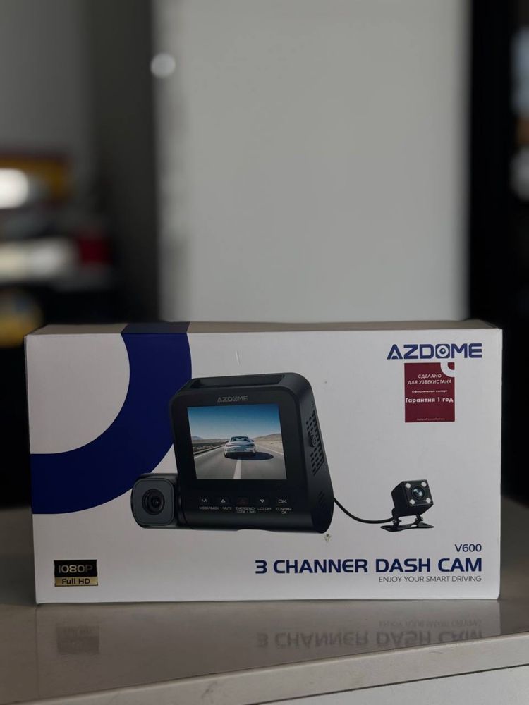 Видео регистратор Azdome V600 3 в 1 Fhd