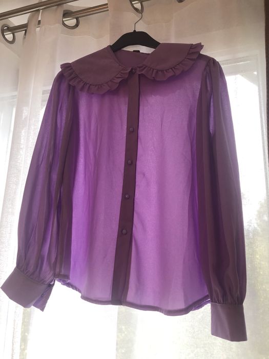 Cămașă mov, casual, S-M