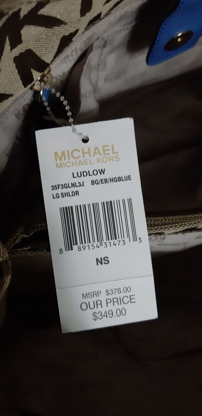 Poseta originală Michael KORS nouă cu etichetă import SUA.