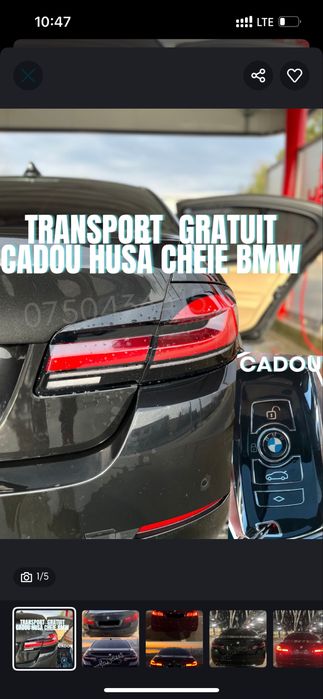 Stopuri BMW F10 Seria 5 Retrofit G30 Lampi Triple Livrare GRATUITA