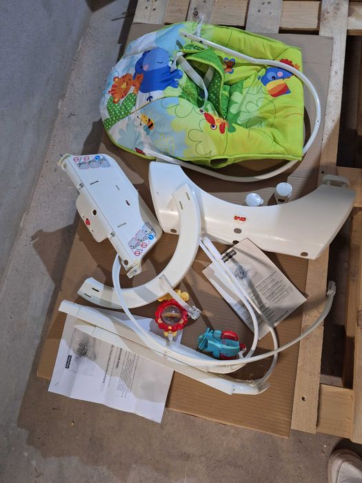 Бебешки шезлонг Fisher Price – Тропическата гора, сгъваем