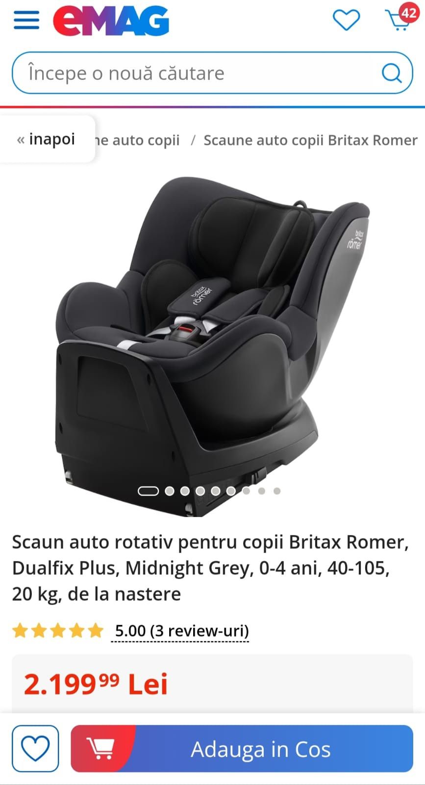 Scaun copii britax romer