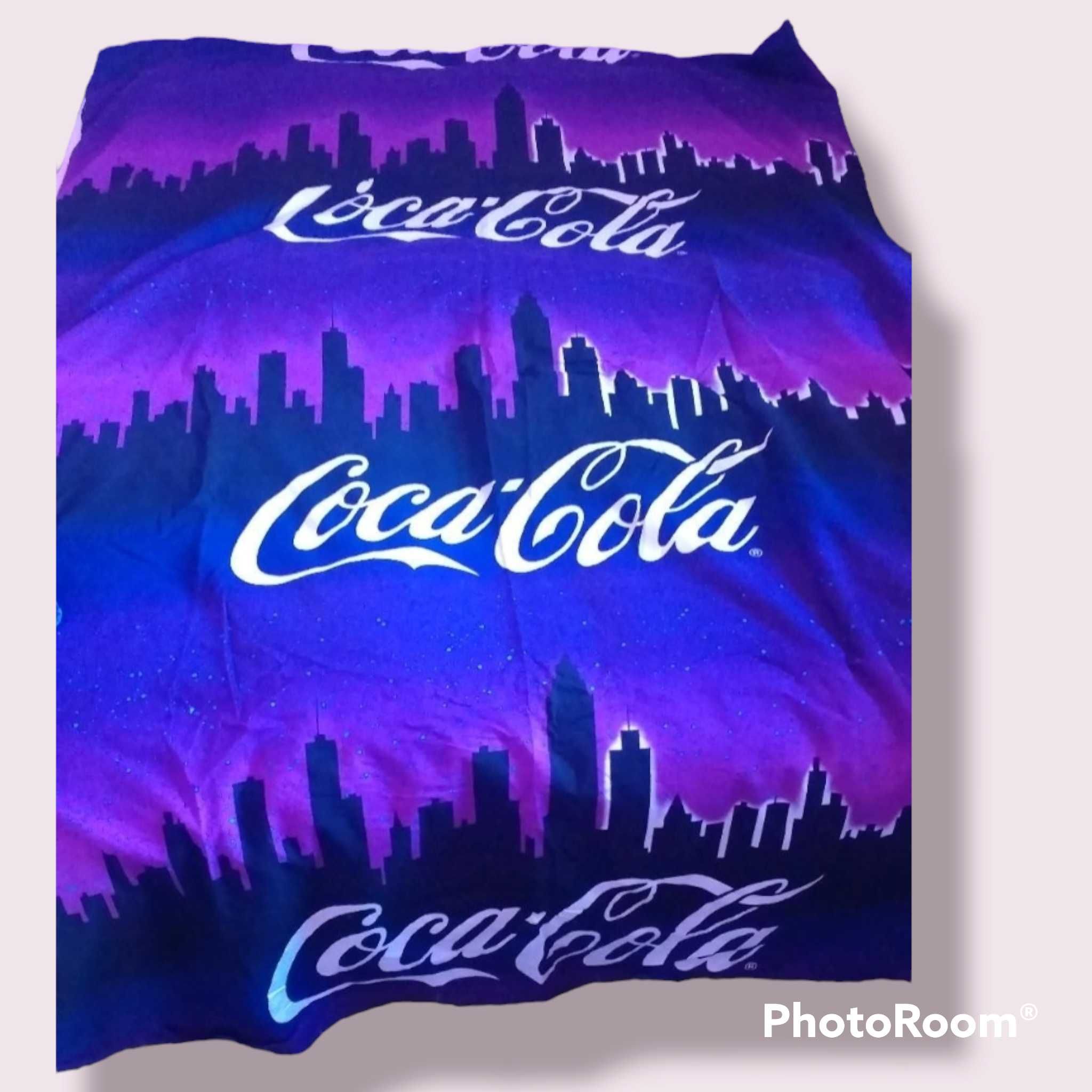 Duvet coca cola set de pat perna + plic.