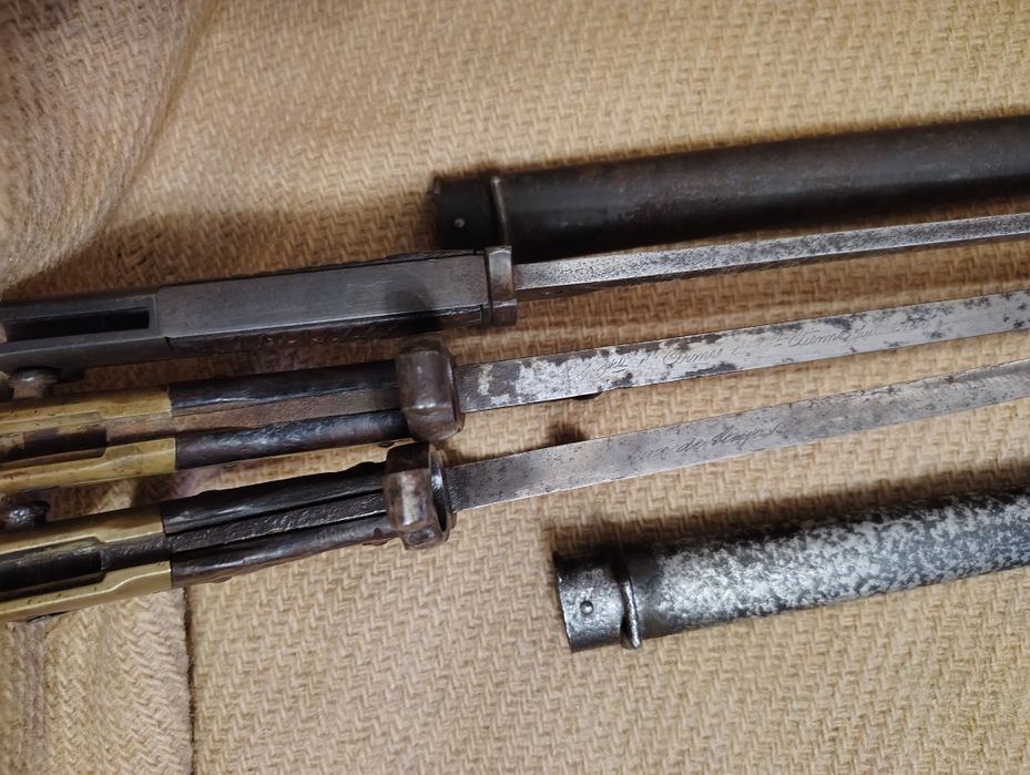 Baionete Gras 1874 st Etienne Steyr si Mauser macelar
