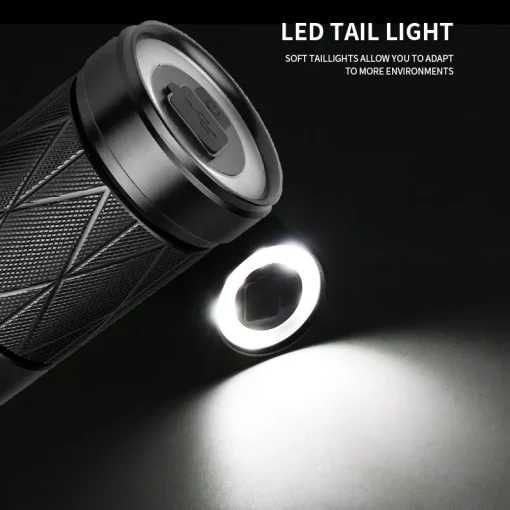 Lanterna cu led tip laser PM20 GT telescopică cu zoom distanta 1500m