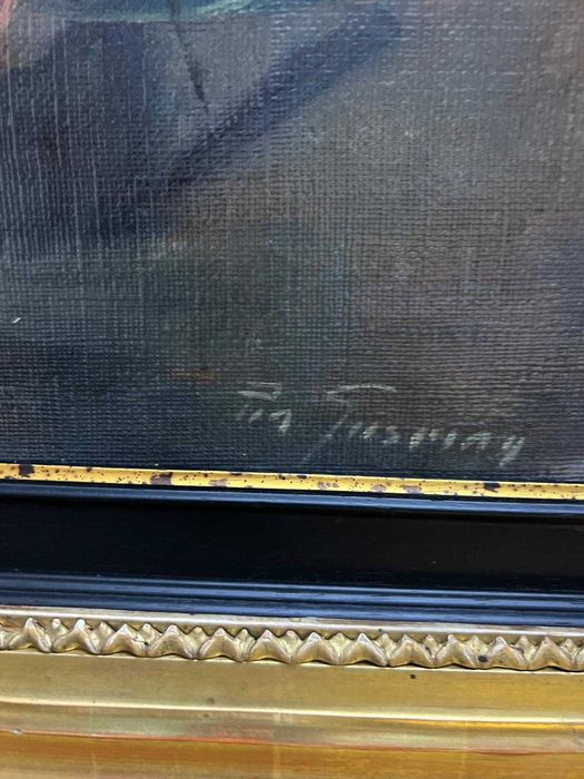Tablou vechi,pictura in ulei!