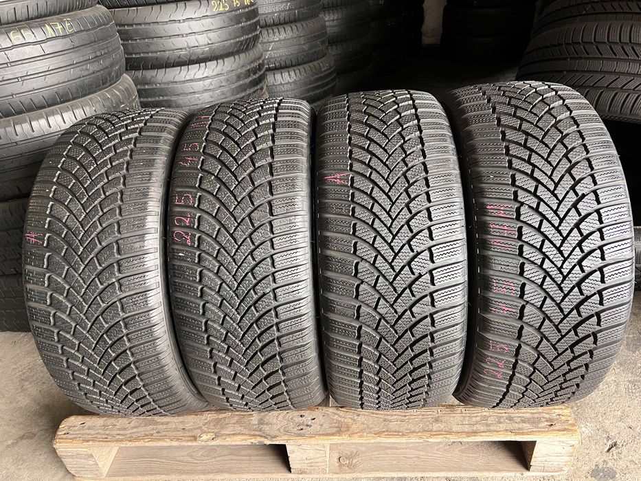 4 anvelope iarna ca NOI 225/45/17 , Bridgestone , 8 mm , DOT 2022