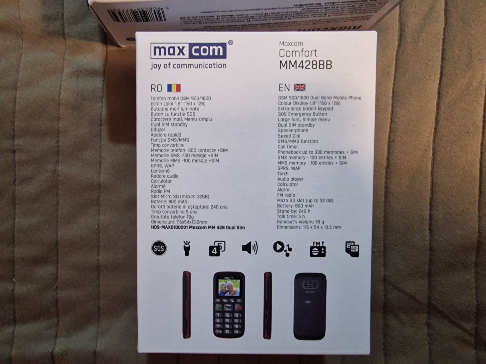 Telefoane MaxCom MM428BB și MM248