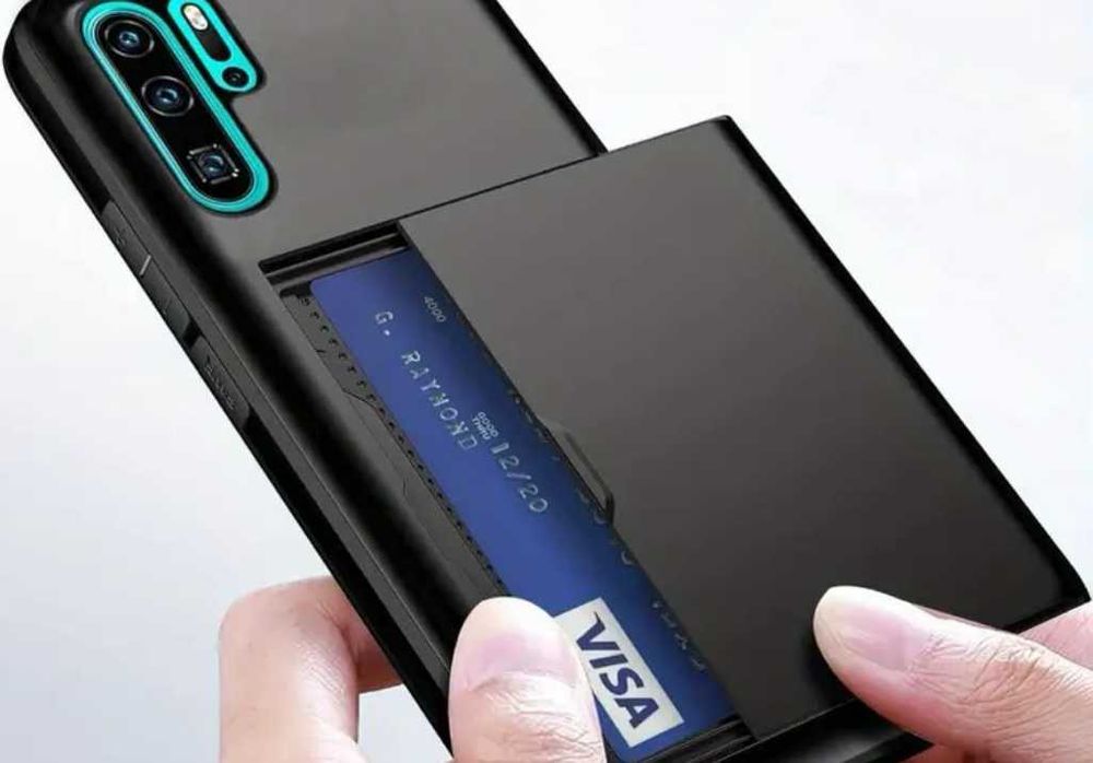Husa pt Huawei P30 Pro (cu compartiment pt card) NOUA