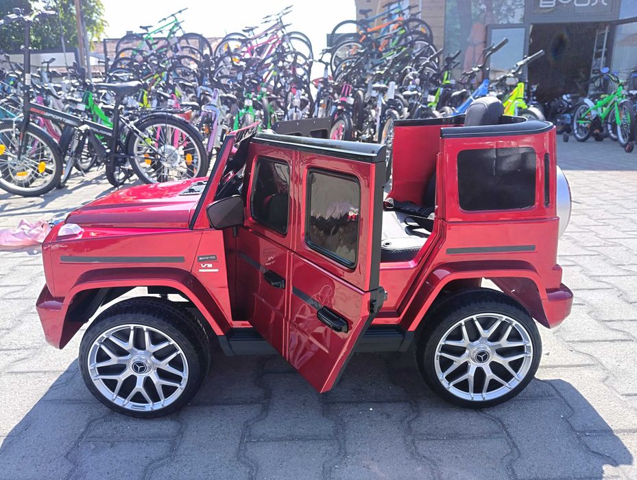 MERCEDES Акумулаторен джип AMG G63 мет. червен