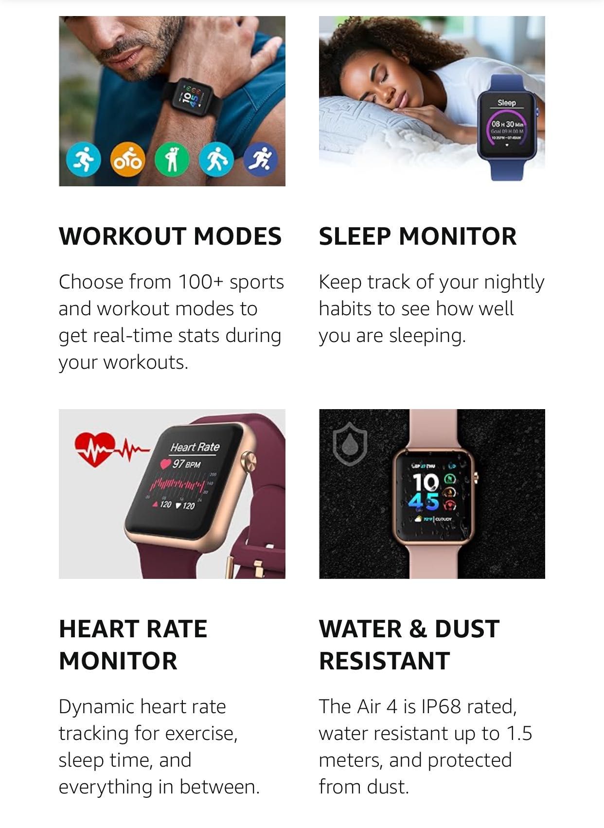 Нов Мъжки Смарт часовник iTouch Air 4 - Bluetooth Connectivity