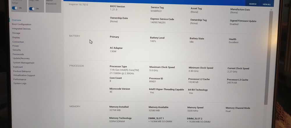Laptop dell Gaming Dell Inspiron 16 Plus 7610 16" 3K i7-11800H 32GB Ra
