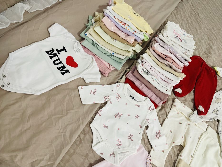 Lot hainute bebe 0-3 luni 16 bucati