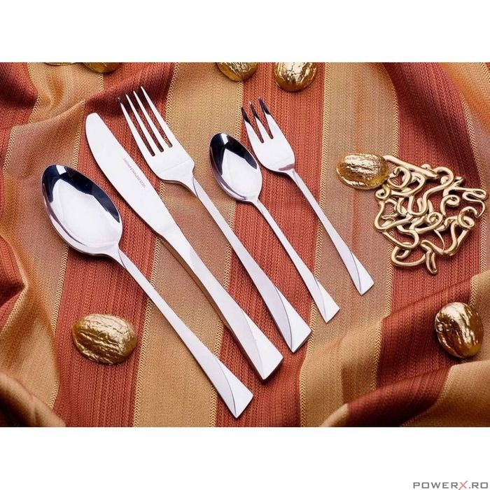 Set tacamuri 72 piese, inox lustruit, geanta depozitare, Kinghoff