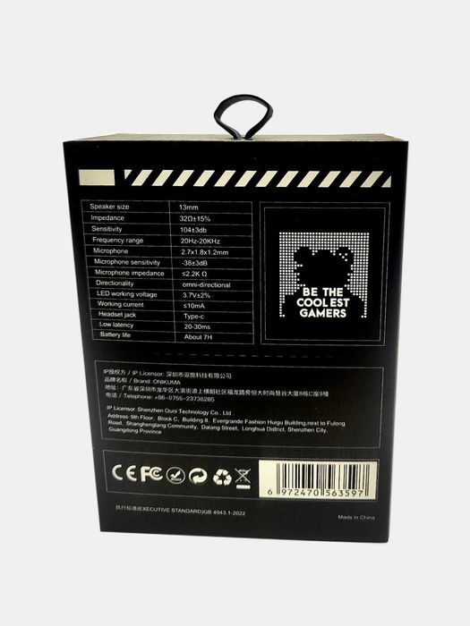 ONIKUMA T27 DUAL-MODE Игровая гарнитура TWS 2.4G