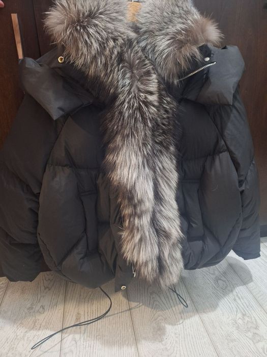 Дамско яке с естествен косъм