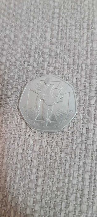 Moneda 50p Olympic Wrestling 2011