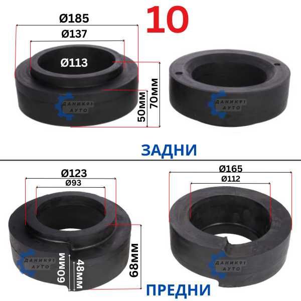 Подложки пружини Land Rover Nissan Patrol Toyota Land Cruiser