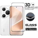 Huawei Pura 80 70 Pro / Ultra / 3D ЦЯЛО ЛЕПИЛО Извит стъклен протектор