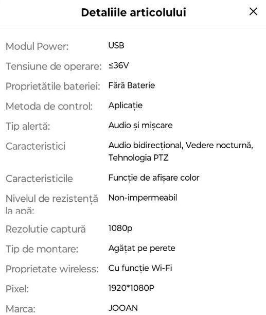 Vând cameră supraveghere NOUĂ