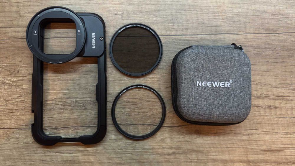 Neewer Метална клетка за iPhone 15 Pro + Професионални филтри