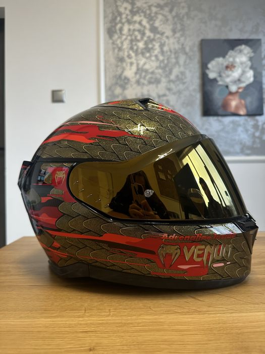 Каска Shark Skeal i3 Jet Ven Black Red Gold