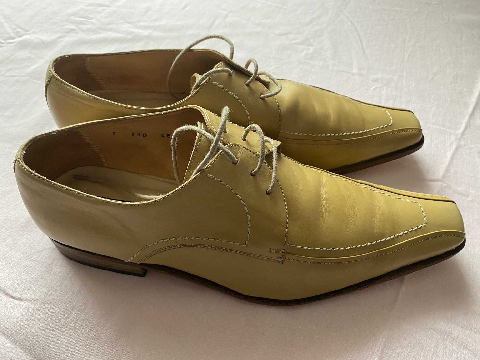 Pantofi crem/bej nr 46, piele, marca Dinasty