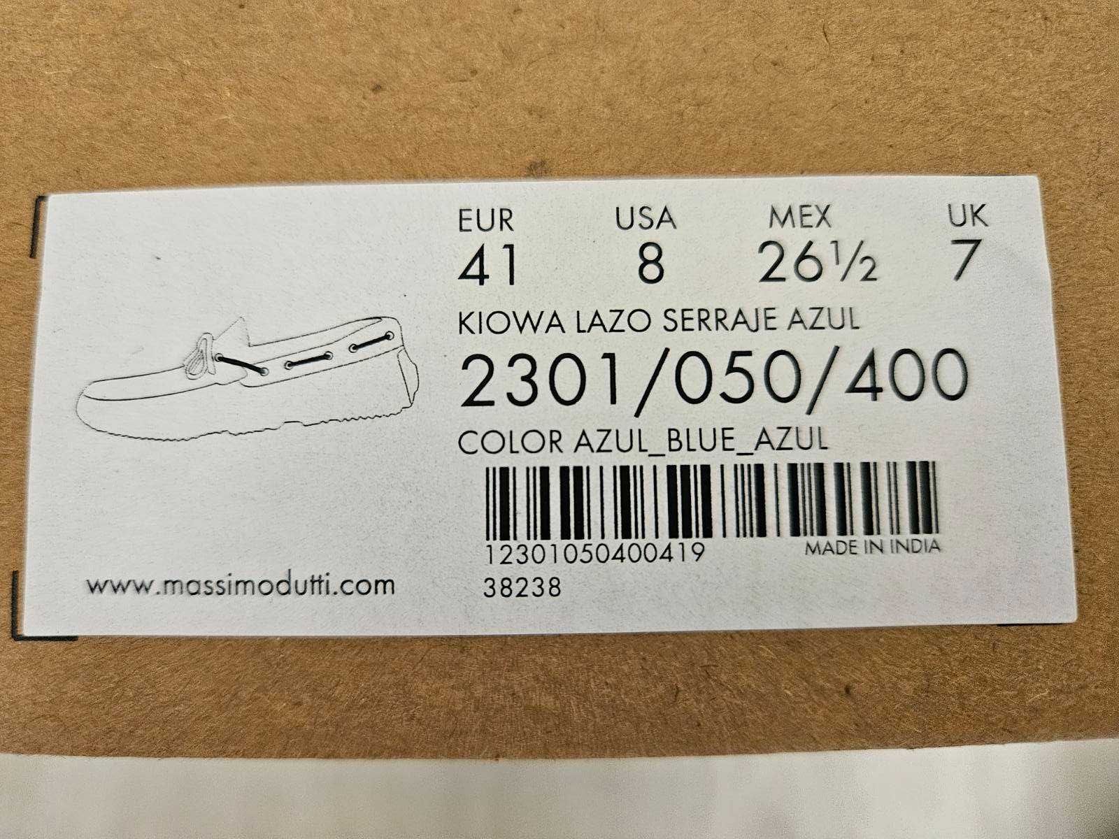 Мъжки мокасини  Massimo Dutti