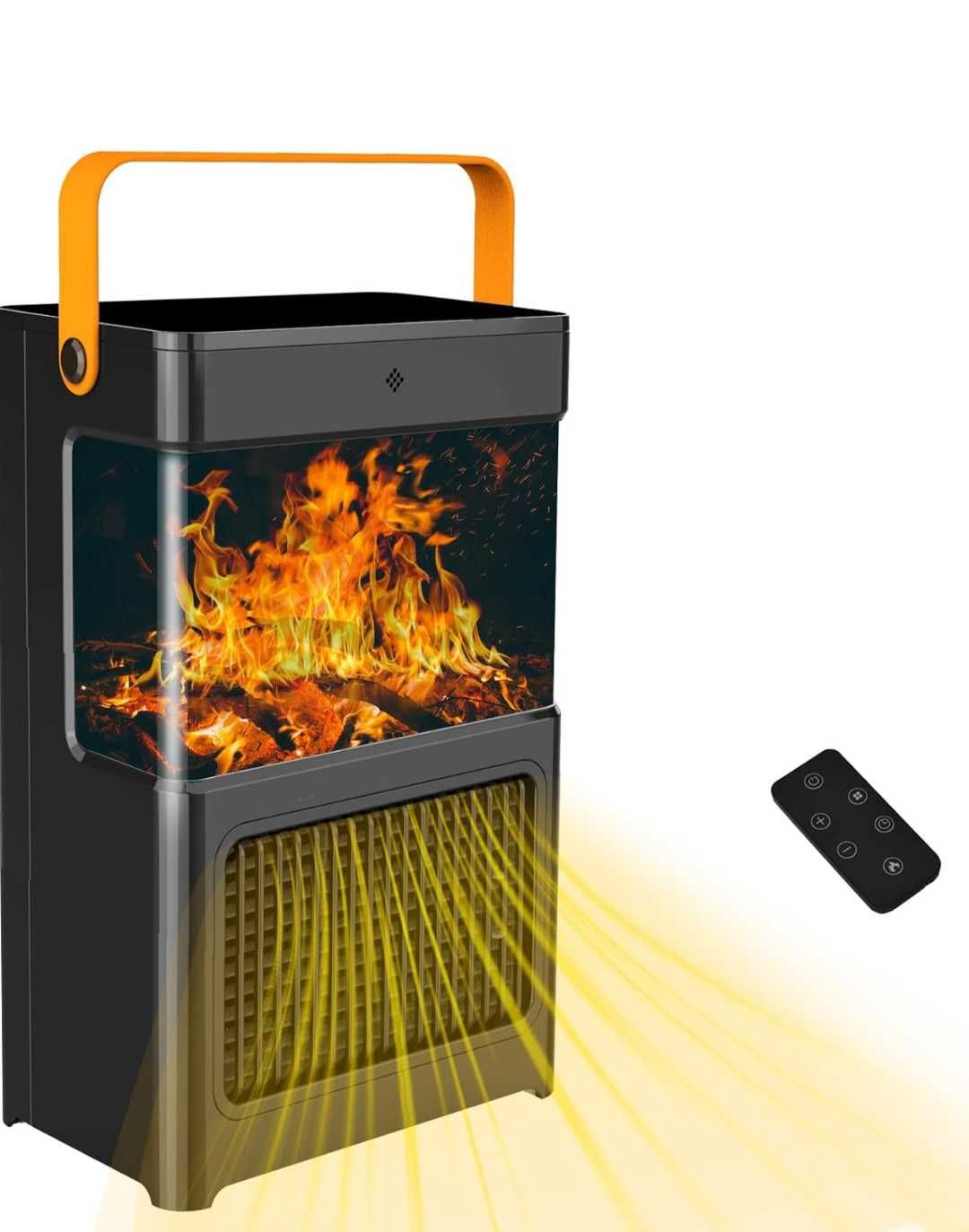 Анимирана камина 3D с керамичен нагревател с вентилатор 2200W Клас А