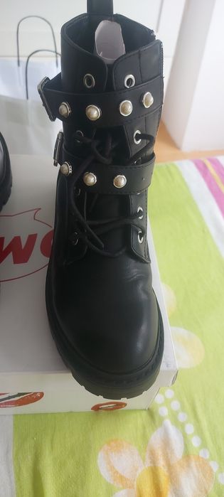 Ghete dama piele negre 37