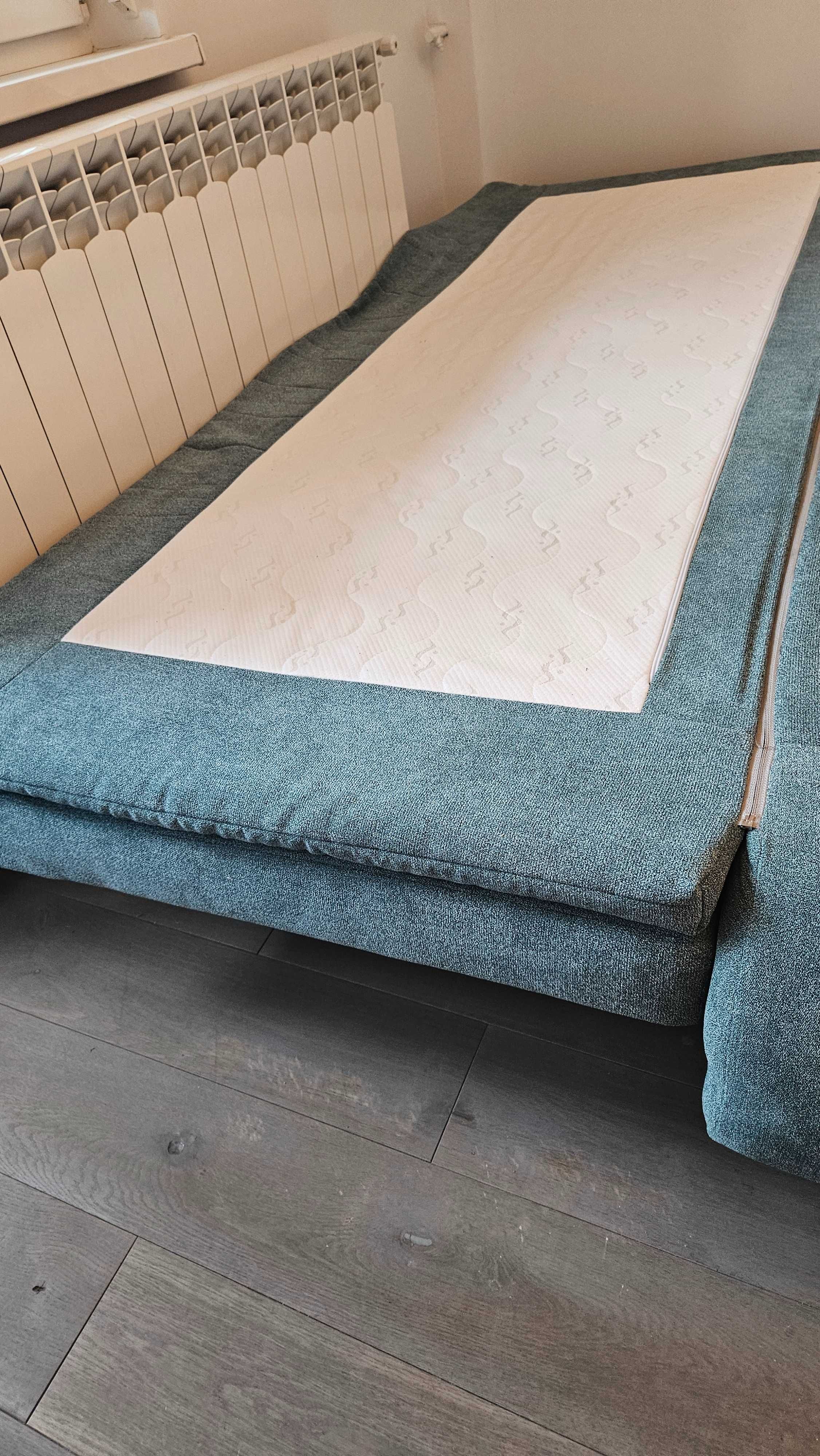 Vând canapea extensibila 2 metri, verde/turcoaz