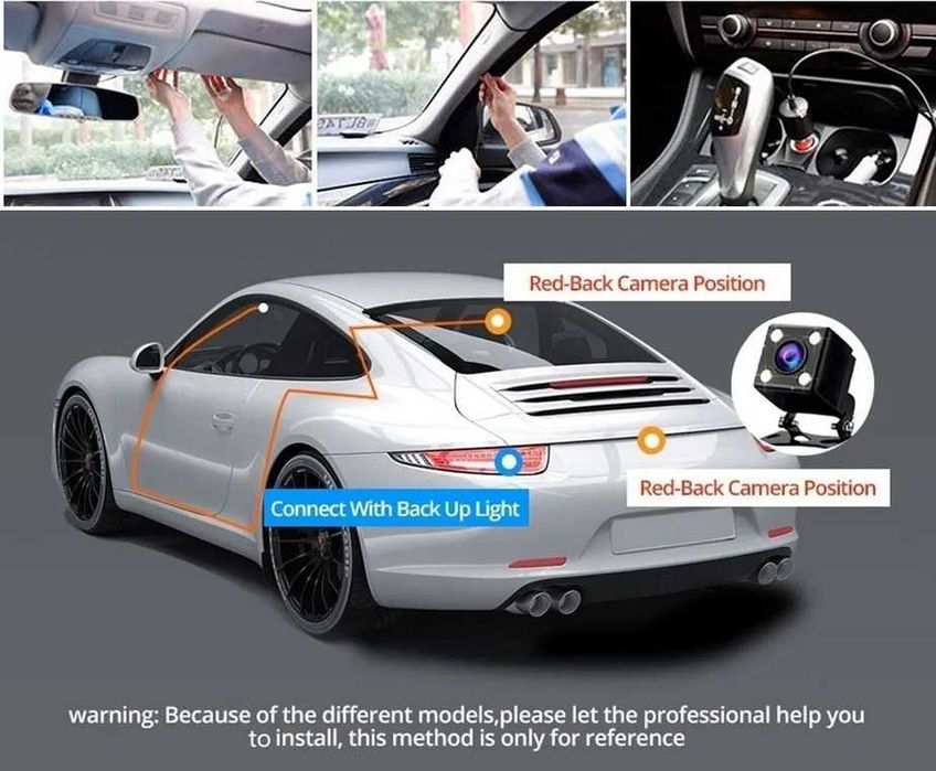 3в1 Видеорегистратор За Авотомобил, Задна Камера, Камера За Паркиране