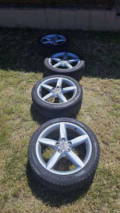 Jante audi R18 cauciucuri iarna A4  5 A6 A7
