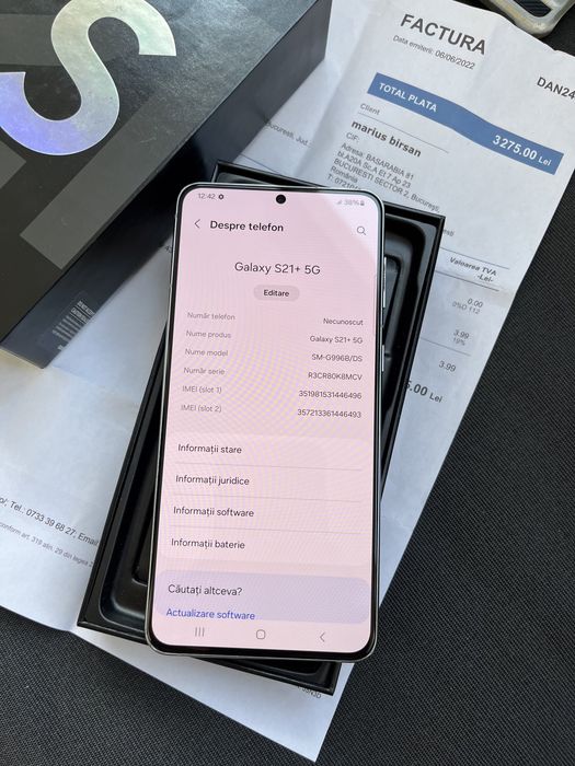 Samsung S21+ Plus 5G Silver 128GB Dual Sim