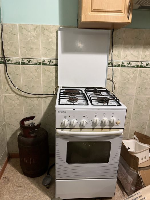 Комбированный Духовка газ плита