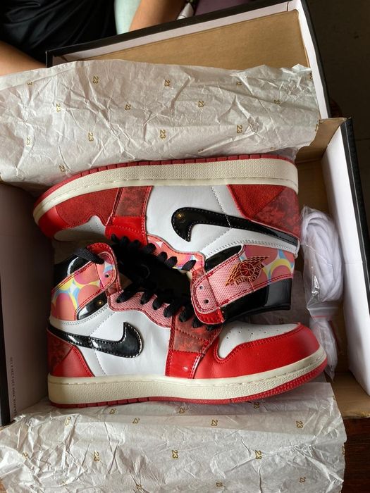 Air Jordan 1 Spiderman человек паук Майлз Моралес