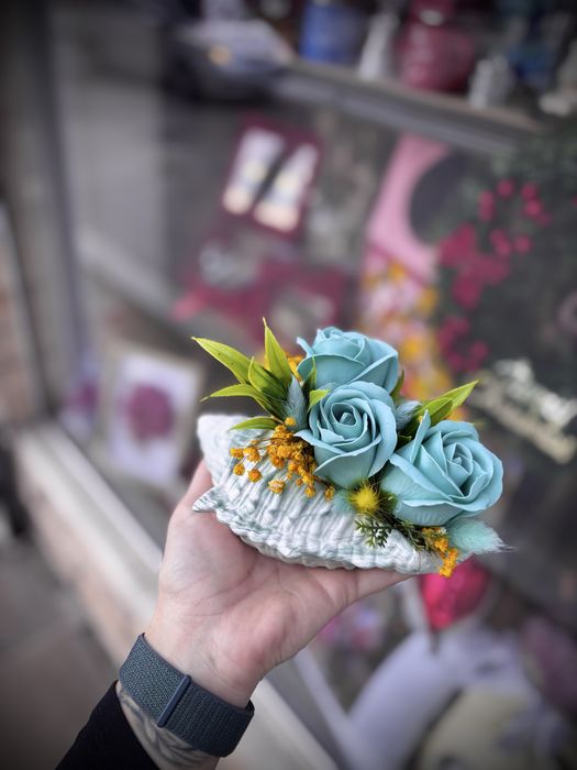 Букет с ароматни сапунени рози