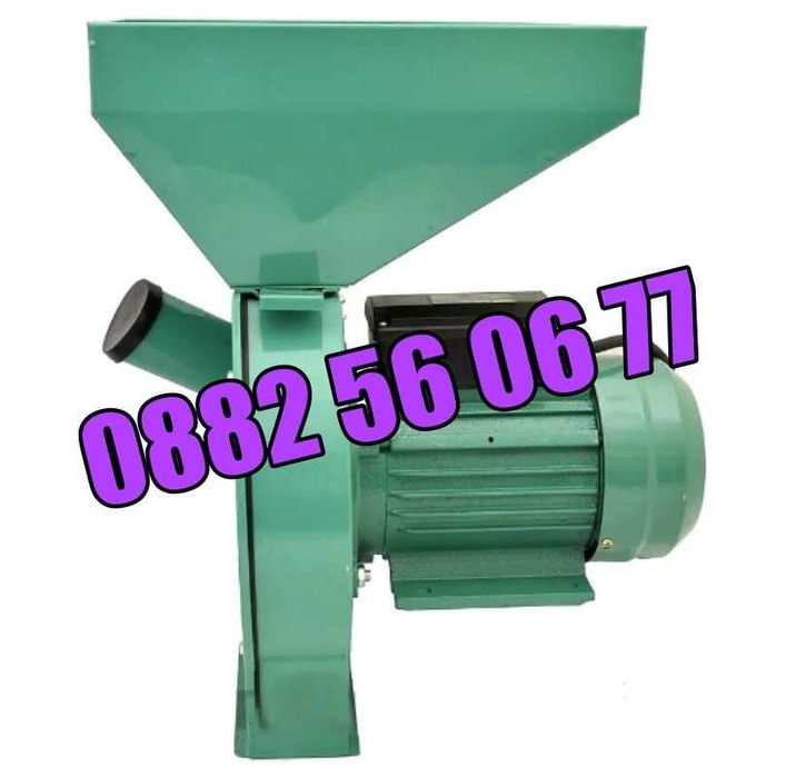 Комбинирана монофазна фуражомелка / ярмомелка, 3.8 kW + 4 бр. сита