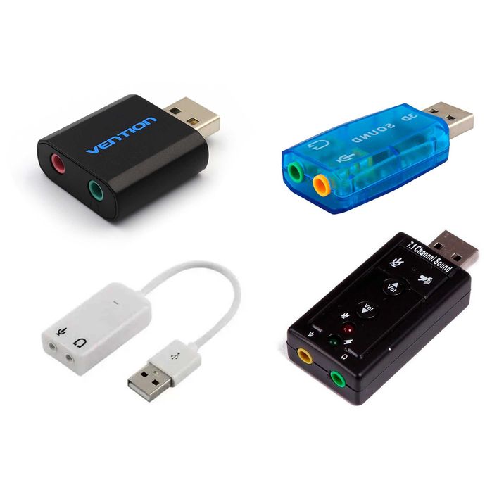 Адаптер звуковой (внешняя звуковая карта USB) от 700 тенге
