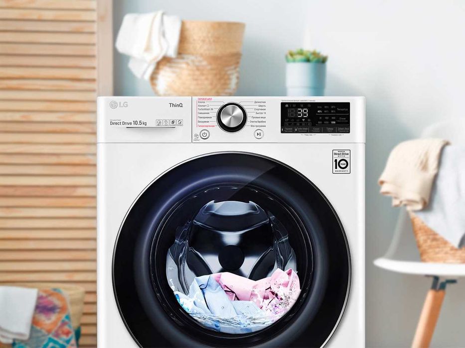 Стиральная машина LG 6кг до 20кг c функцией пара Steam, доставка есть,