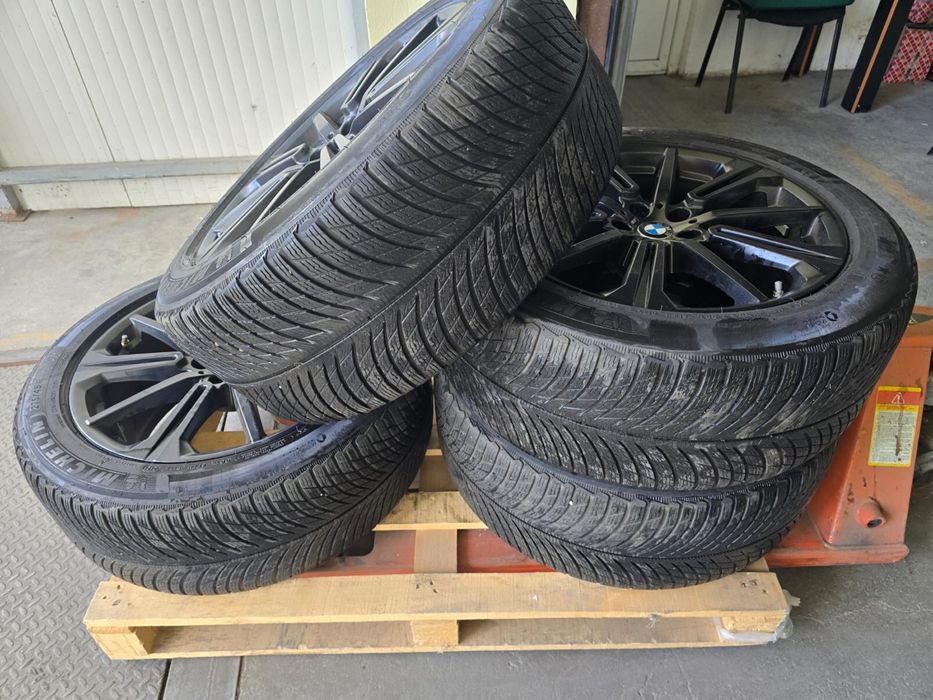 Jante originale BMW M 20 + anvelope iarna Michelin Pilot Alpin 5